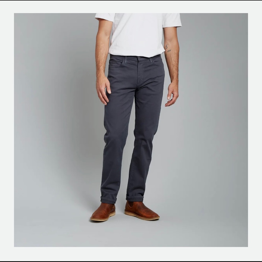 Flint and Tinder straight fit 365 pant 36w 34l charcoal grey worn once